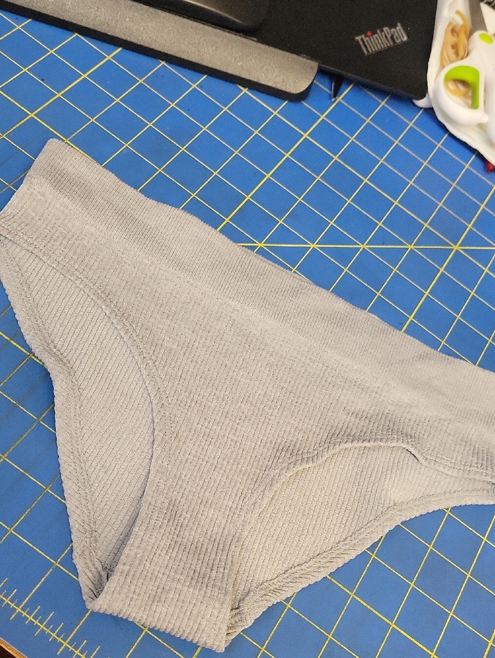 Honeydew Ribbed Grey Panties Sz Small - Comfortable Everyday Underwear NWOT